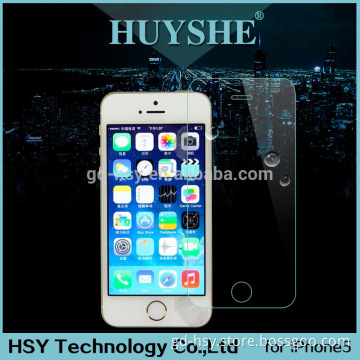 HUYSHE Factory Supply for iphone 5 fingerprint resistant tempered glass screen protector for iphone 5s